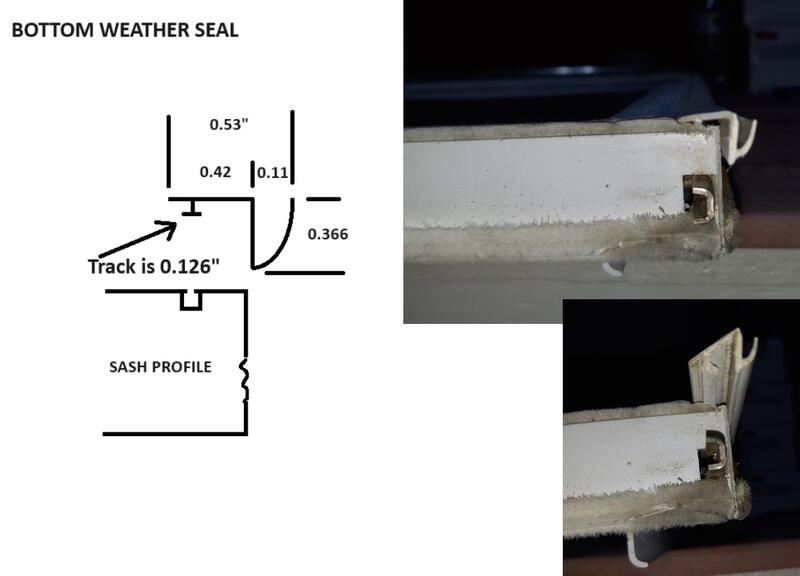 Sash bottom weather seal
