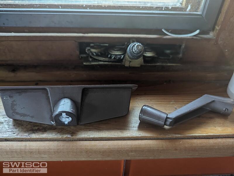 casement window cover and handle