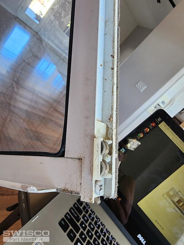 installed sliding window roller
