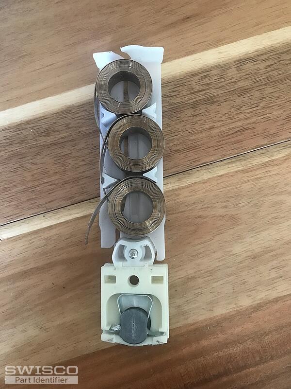 pivot shoe triple coil assembly