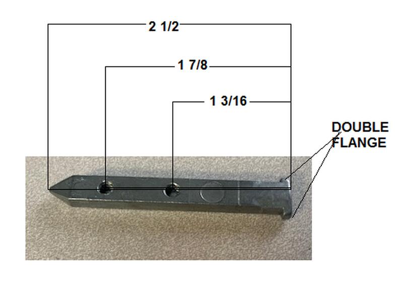 double flange pivot bar