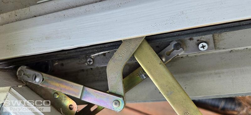 Left Window Bottom Mechanism - showing part number