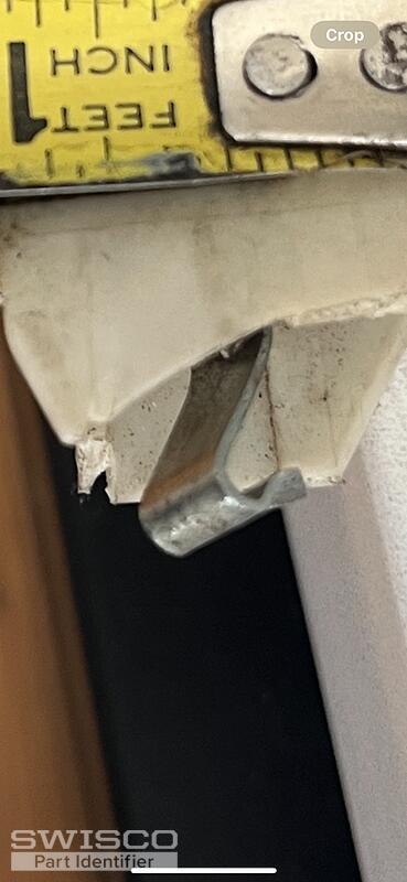 obscured metal hook