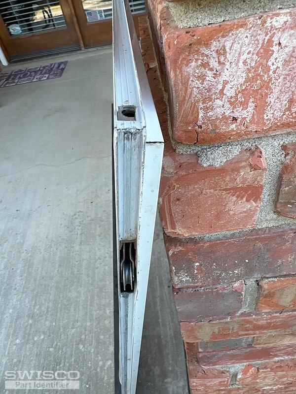 screen door roller installed