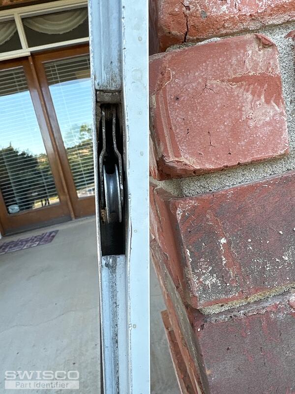 screen door roller installed