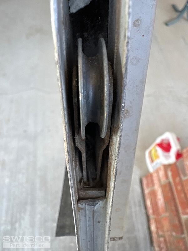 screen door roller installed