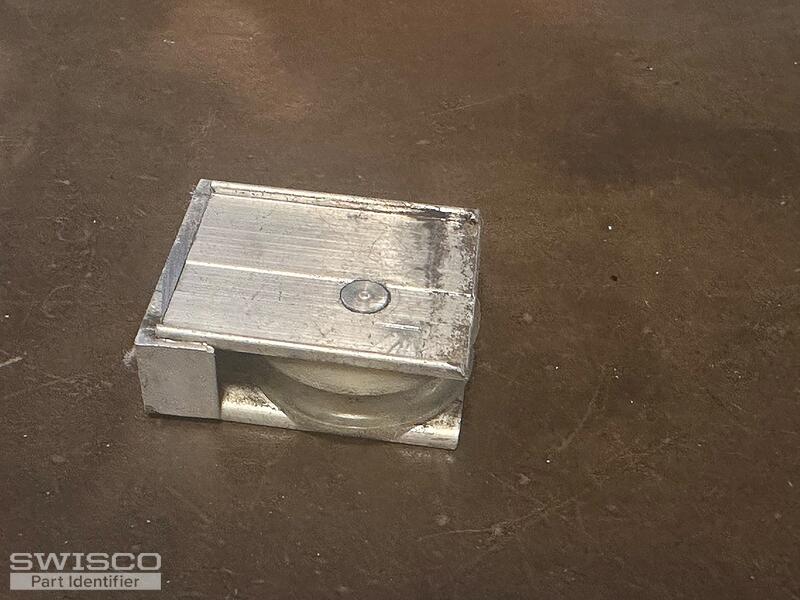 1 1/4&quot; sliding mirror door nylon wheel assembly