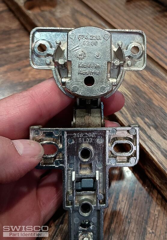 European style cabinet hinge