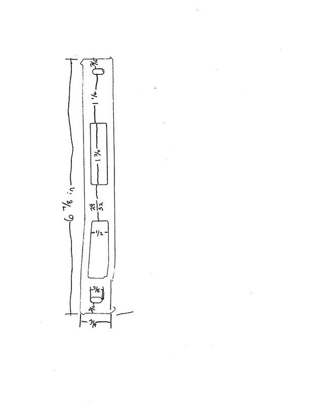 Pella Storm door striker plate