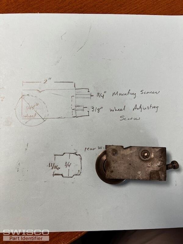 Screen door roller