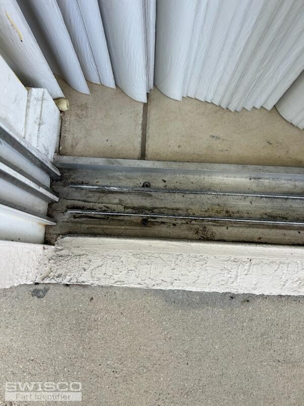 Sliding glass door track