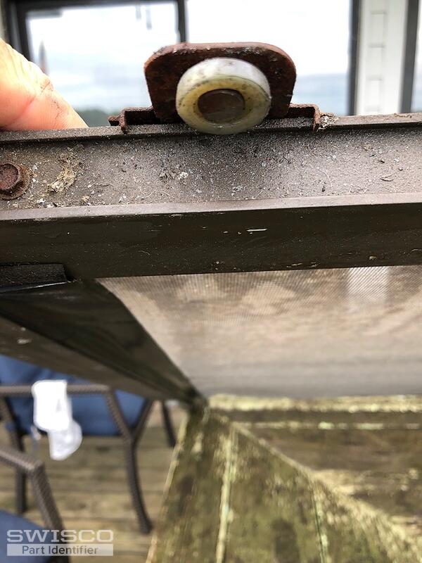 sliding screen door top roller