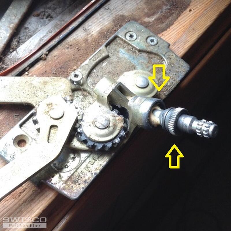 Window crank gear