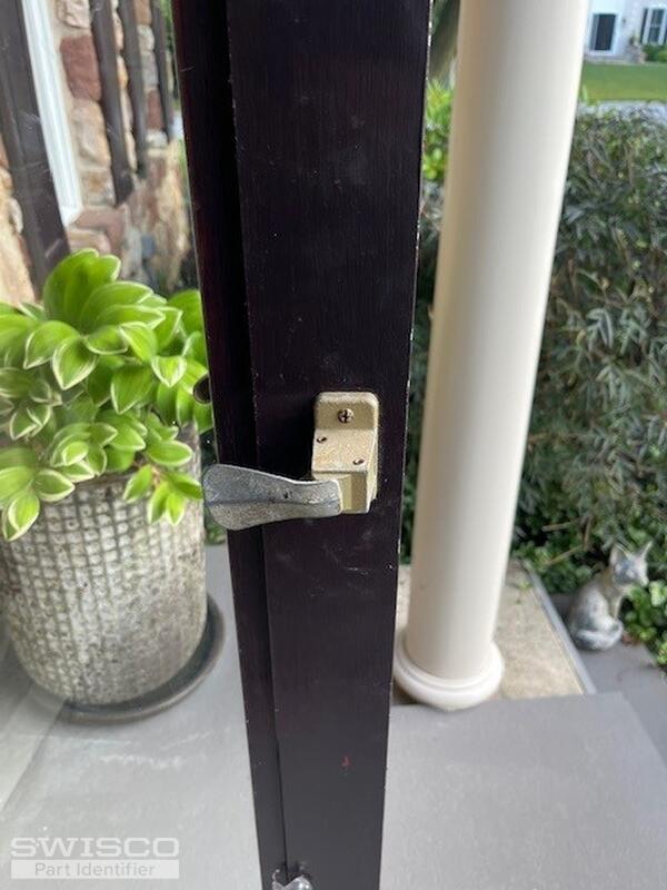 storm door handle inside