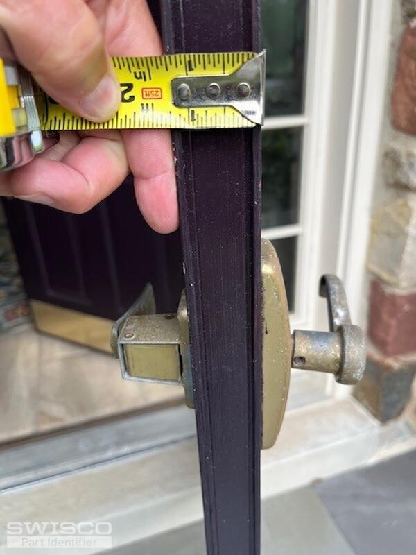 storm door handle side