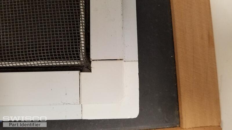 screen corner with flange