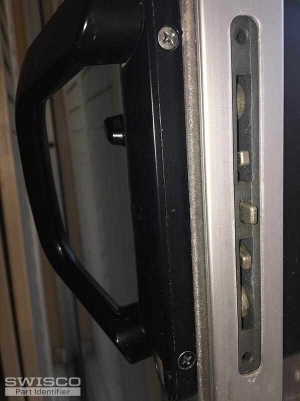 handle side view with 5" between screws