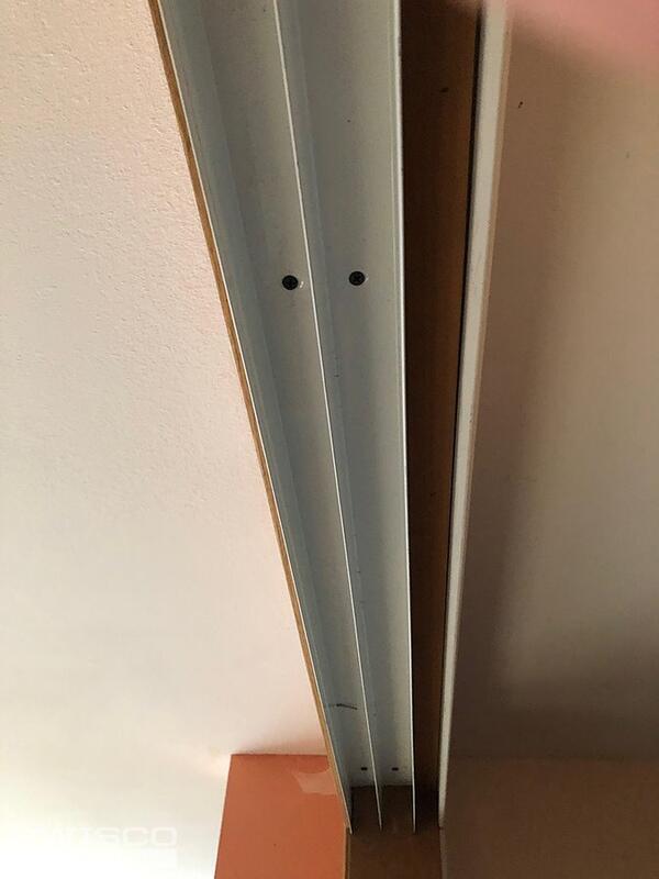 Closet door track