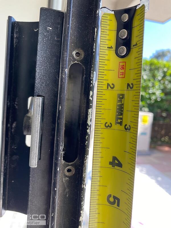 Glass Patio Door Lockset Dimensions