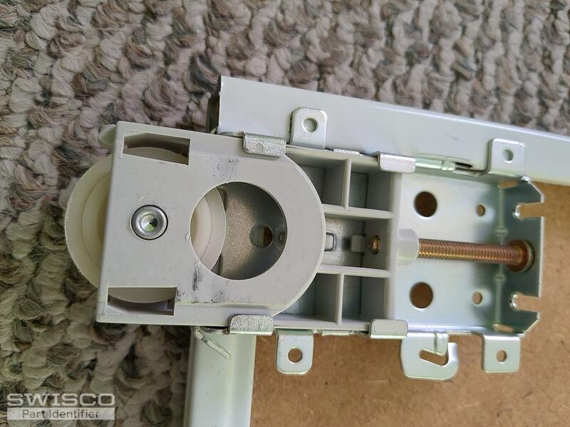 Convex closet door bottom roller