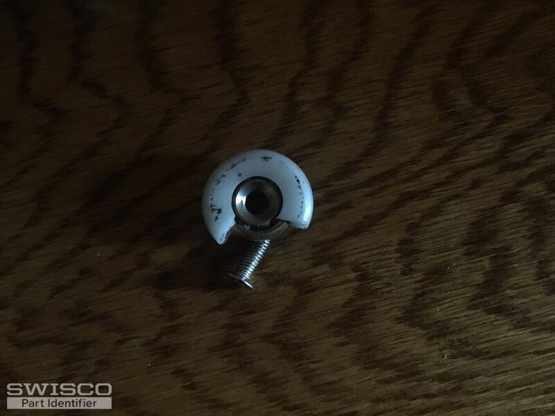Round shower door roller