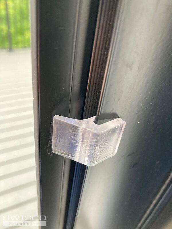 Storm door glass/screen clips