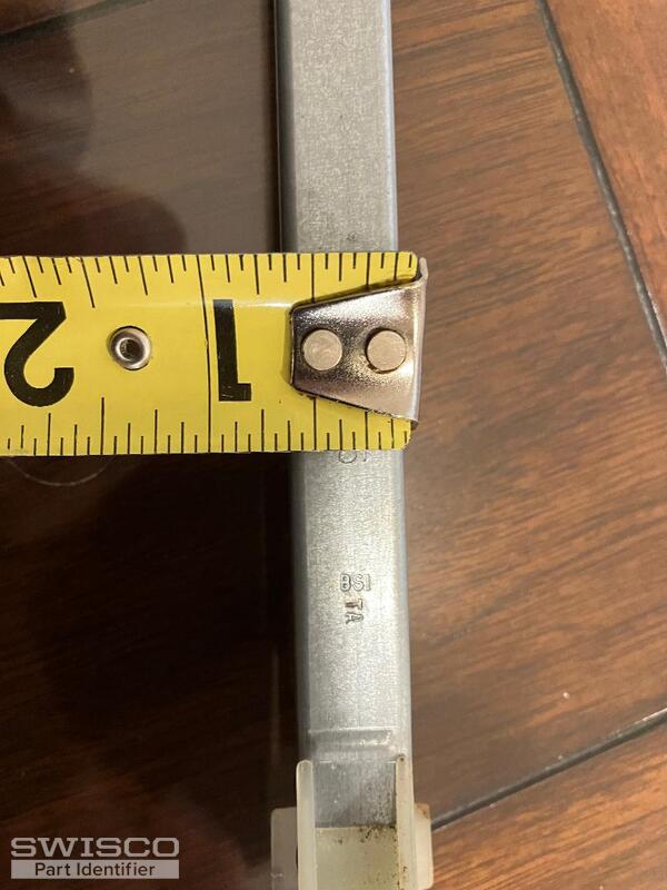 one-half to nine sixteenth inch channel width
