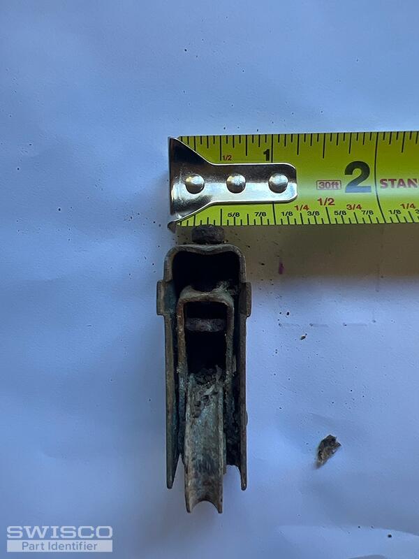 Old sliding glass door roller