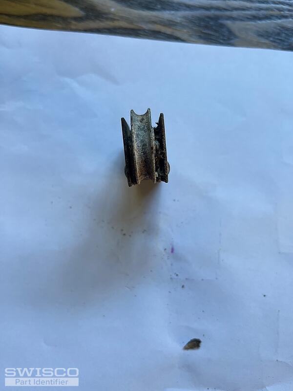 Old sliding glass door roller