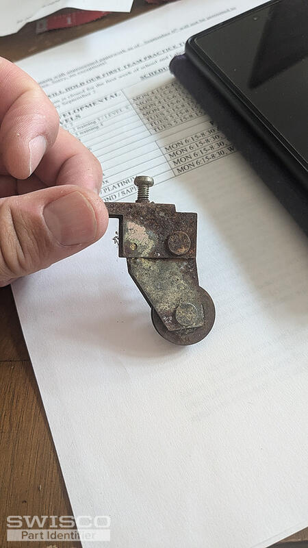 Metal door roller