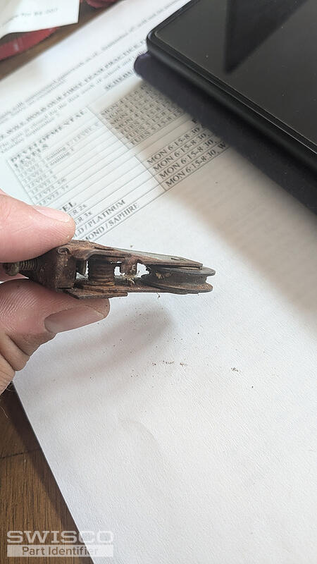 Metal door roller
