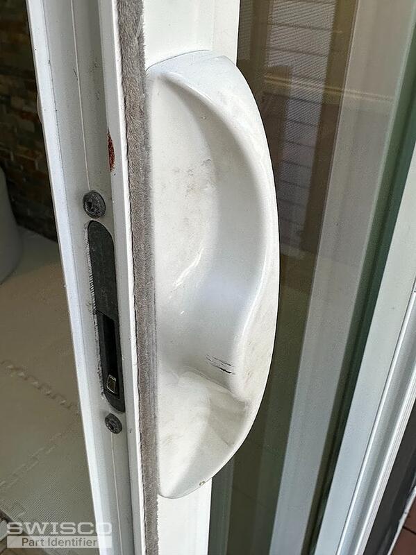 Broken latch lever for sliding door handle