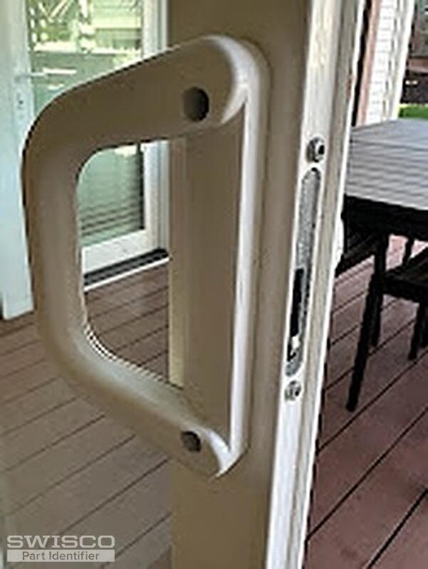 Broken latch lever for sliding door handle