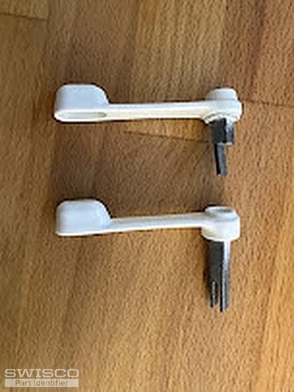 Broken latch lever for sliding door handle