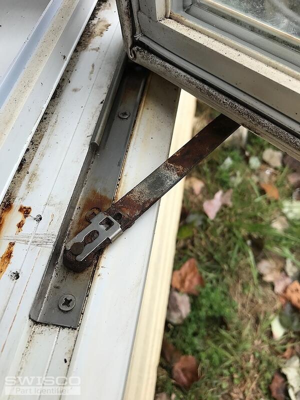 Rusted arm and clip