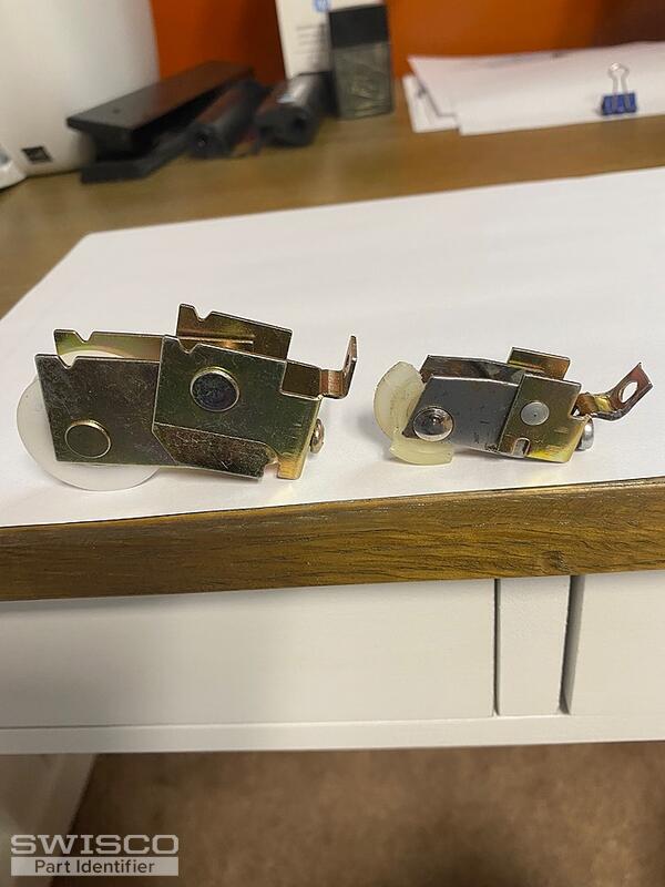 Rollers for mirror door