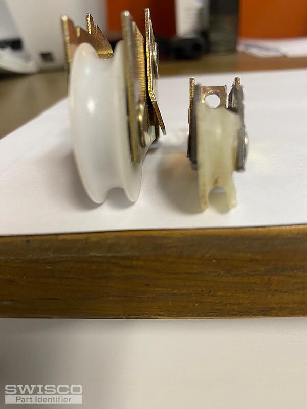 Rollers for mirror door