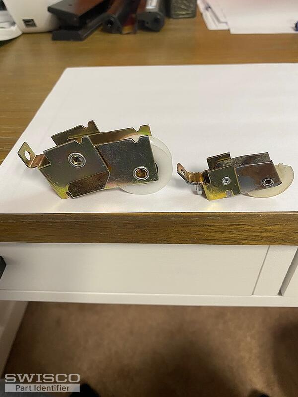 Rollers for mirror door