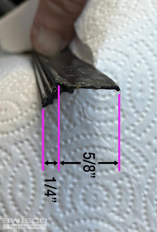 black rubber weather strip for bottom of door