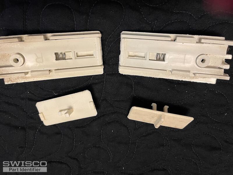 Tilt out window internal latches