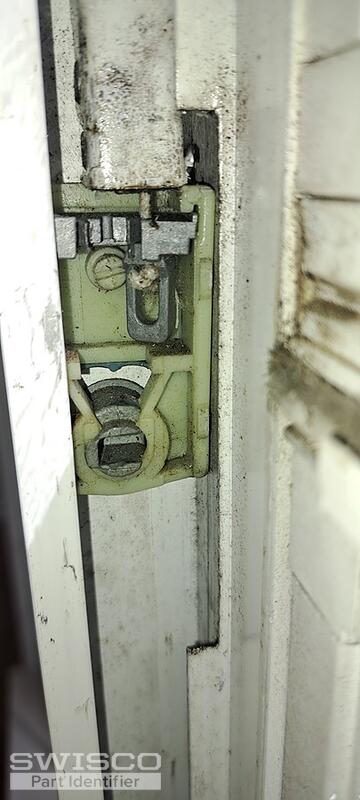 Old aluminum window balance shoe