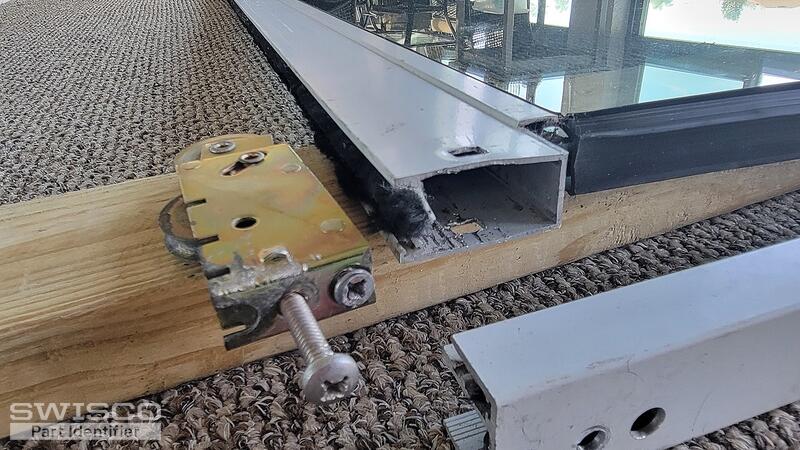 End view next to lower aluminium frame