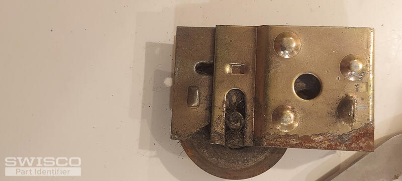 Sliding glass door wheel