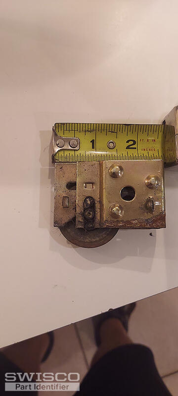 Sliding glass door wheel