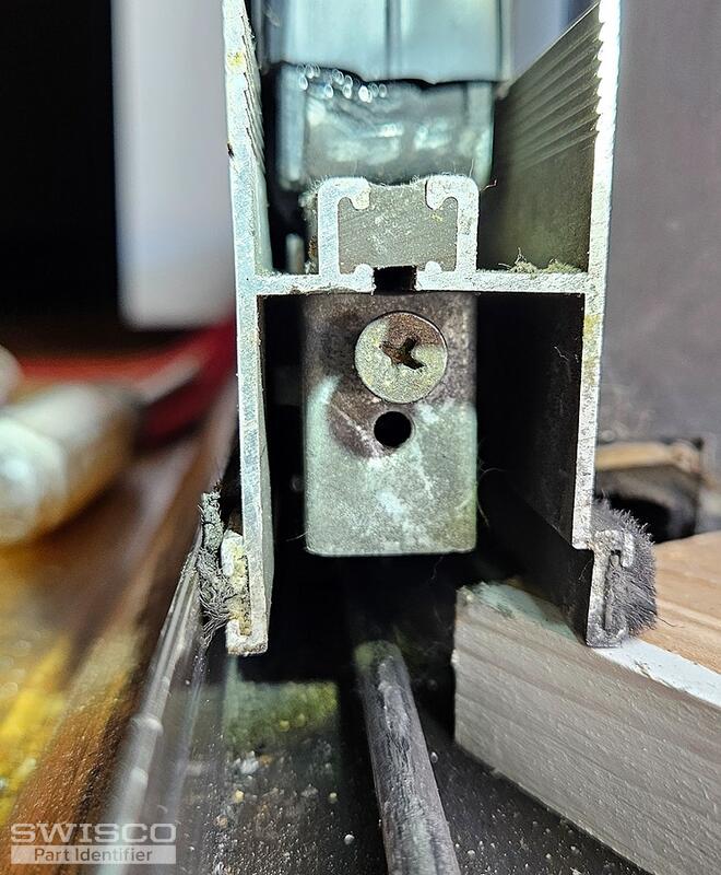 Roller in door frame