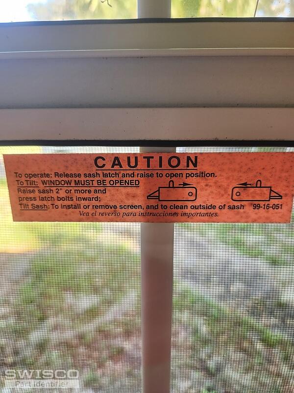 window latch decal