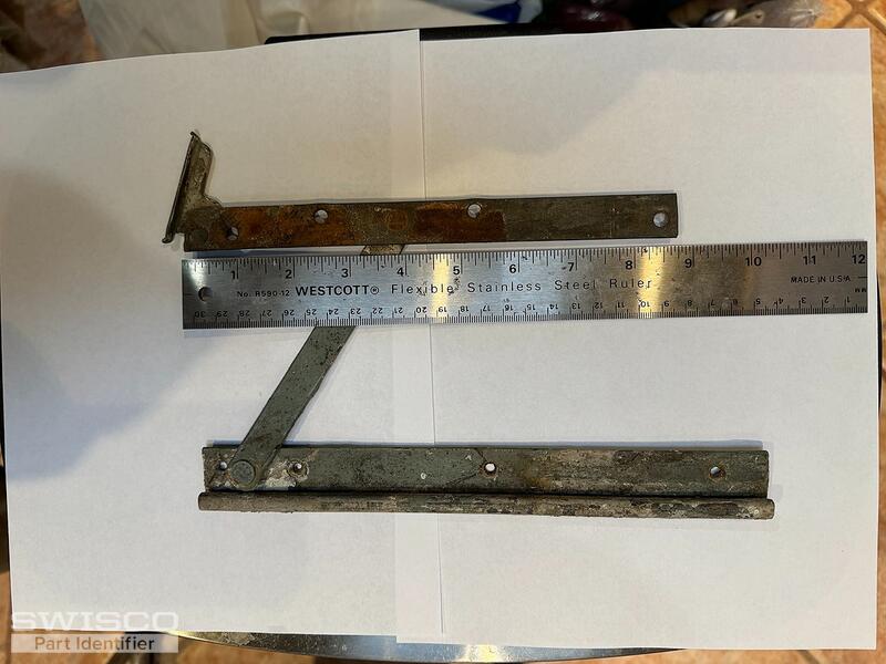 Vintage casement window hinges