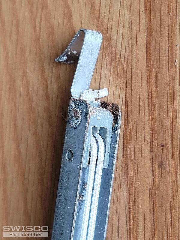 top hook that sits in window frame