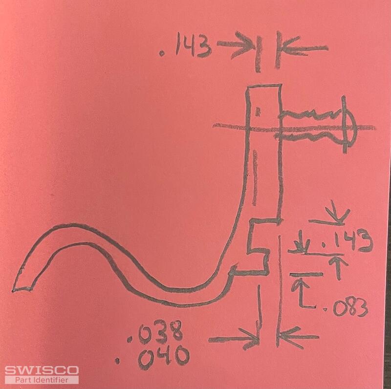 Shower door sweep gasket