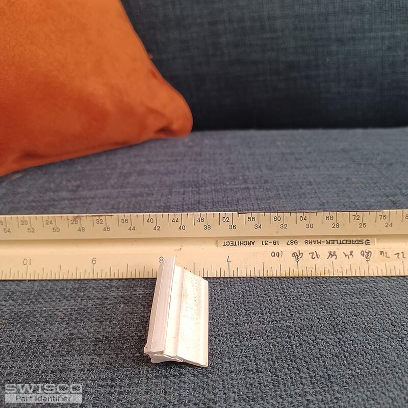 Width entire bead, face down